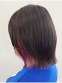切りっぱなし☆インナーピンクBob