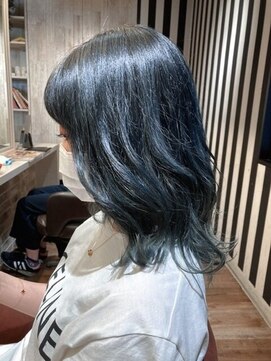 クロワ(croix) フェザーバング/カーテンバング/ブルージュ