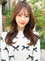 ミラリー トウキョウ(Mirareee Tokyo)&nbsp;20代30代40代◎前髪パーマグレーベージュレイヤーロング黒髪