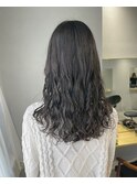 コテ巻き風デジタルパーマ♪