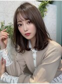 オリーブベージュ/グレージュ/髪質改善/寒色カラー