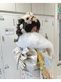 360度どこから見てもかわいい成人式アレンジ