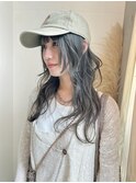 くすみミントグリーン×ハイレイヤー/オリーブ/ケアブリーチ