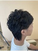 ウルフカット&パーマ