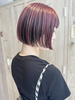 セイドット リー(Say. Ree)&nbsp;Say.ショートレイヤー丸みショートブリーチミルクティーベージュ