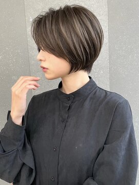 ロンド エメ 柏(Lond aimer) 柏グランマッシュショートデザイン暗めカラーハイライトショート