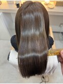 【まとまりと艶の縮毛矯正】髪質改善