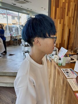 ヘアラウンジ アングゥ(hair lounge ungu) ブルーマッシュヘア