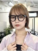 大人可愛いボブ/切りっぱなしボブ/縮毛矯正/髪質改善/池袋