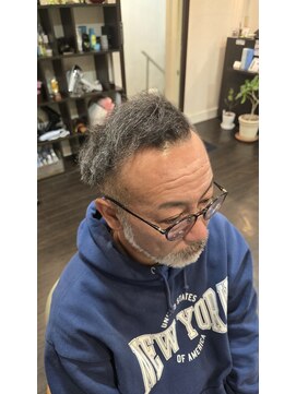 オムヘアーバイグルーマーズ(HOMME HAIR by GROOMER/S) サイドパート×ツイストスパイラル　HOMME HAIR ２nd江ヶ崎