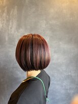 ジッピーオブトータルビューティ(Zippy of total beauty)&nbsp;やや前下がりのビシッとキマるボブ×アンブレラピンク