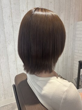 シータ 坂戸北口店(THETA) ボブレイヤー×アッシュベージュ