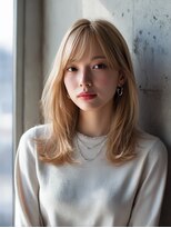 ロッソ 大橋店(Rosso) ハイトーンの柔らかセミロング【大橋】