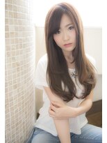 リュドール 栄(Rue D’or) 柔らかストレート大人かわいいセミロングワンカールby水谷