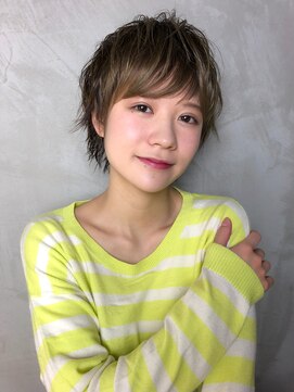 ヘアメイク コムハース 調布(hair make COMHEARES) フェミニンショートヘア