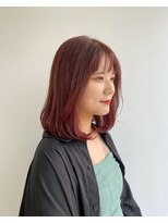 ヘアメイク オブジェ(hair make objet)&nbsp;韓国スタイル　タンバルモリ　Cherry pink