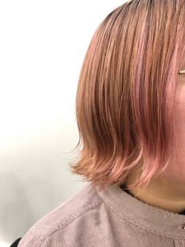 エンドリンク(endlink) ピンクベージュ×外ハネ