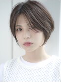 前髪長め大人ショートボブ20代30代40代【AIN.表参道】川原大地