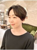 【大人気スタイル！】小顔ハンサムショート/前髪長めショート