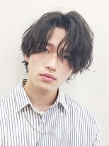 フィフス 原宿(fifth)&nbsp;センターパートウルフツイストスパイラルパーマツーブロック