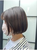 愛され丸みボブ/アッシュブラック[20代30代]