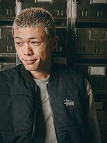 【メンズカット】金髪ボウズ