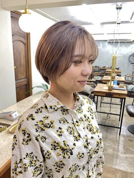 シエン 恵比寿(CIEN) 暖色ベージュ/やわらかベージュ/前髪小顔/丸型/丸みショート