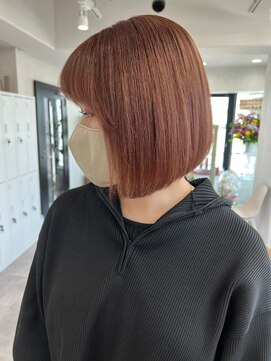 ツキ 横浜店(tuki) ダブルカラーピンクベージュベージュカラーケアブリーチレイヤー