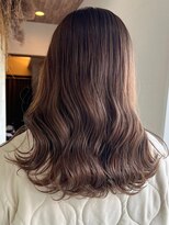 ミルヘアデザイン(mil hair design)&nbsp;ミルクティーベージュミニボブインナーカラーグレージュカラー