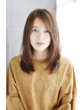 シュシュット(chouchoute) ワンレンボブルフ小顔ネビージュブリーチ縮毛矯正黒髪質改善/066