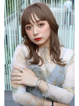 エトラ 渋谷店(etora) ★こなれミディ イメチェンくびれレイヤー 小顔 ネビージュ