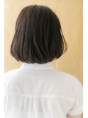 グレージュ韓国風ワンカールAライン小顔ボブ311X上尾20代30代