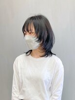 トップヘアー 大元店(TOP HAIR)&nbsp;10代20代ミディアムシャギーマッシュウルフ 【つばき】