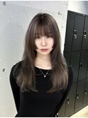 ラベンダーグレー姫カットレイヤー