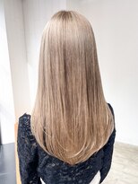 アルバム 池袋(ALBUM) フェミニンロングマロンベージュホワイトブロンド_ba539711