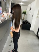 キング(K!ng)&nbsp;縮毛矯正髪質改善ハイライトレイヤーカット枚方美容室エクステ