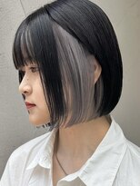 ミーム 原宿 表参道(meme)&nbsp;”韓国風インナーカラーとボブ