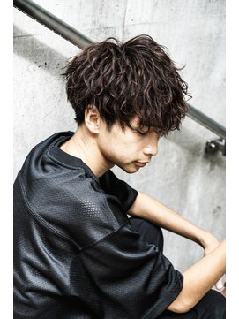 リップス 二子玉川店 (LIPPS) 波巻きスパイラルパーマツイストスパイラルパーマメンズマッシュ