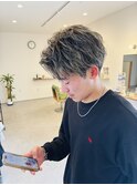【ハイライト】アップバングショート【メッシュ】