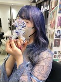 夜あみ 白空こあい 推しカラー ブルーシルバー ネイビーブルー