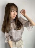 ナチュラルAラインストレート