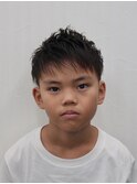 キッズカット束感ショート爽やか10代20代人気ヘア男の子カット