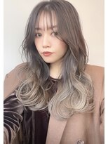 レイヤーカット×グラデーション