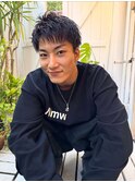 スパイキーショートとピンパーマで叶えるメンズパーマスタイル