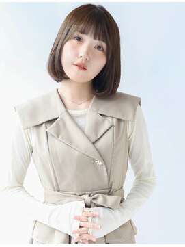 グランマッシュ(Granmash) 丸みボブ・透明感カラー・前髪・３０代・４０代