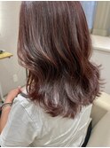 名古屋韓国風ヘア チェリーブラウン