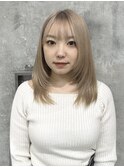 ミルクティーベージュ/レイヤーカット
