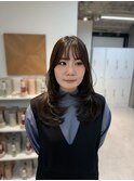 着物ヘア/大人ガーリー/ダークアッシュ/似合わせカット/心斎橋