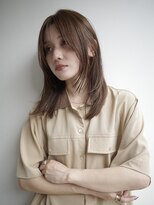 ヌヌ 渋谷 原宿 明治神宮前(nunu)&nbsp;レイヤーカットウルフカットボブグレージュオリーブべージュ