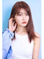 アッシュ 鷺沼店(Ash)&nbsp;シースルーバング×ナチュラルストレートミディ